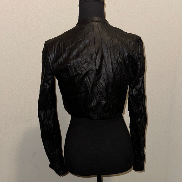Urban Behavior Black Leather Studded Jacket - Picture 2 of 3